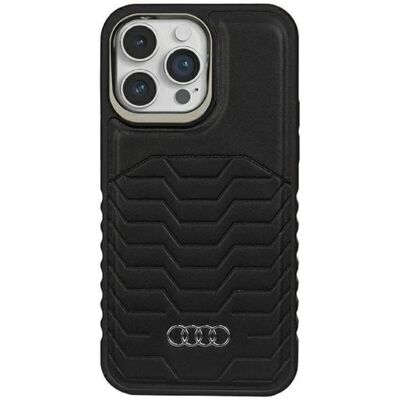 Audi iPhone 14 Pro Lederhülle - MagSafe Schutz Audi iPhone 14 Pro Lederhülle - MagSafe Schutz