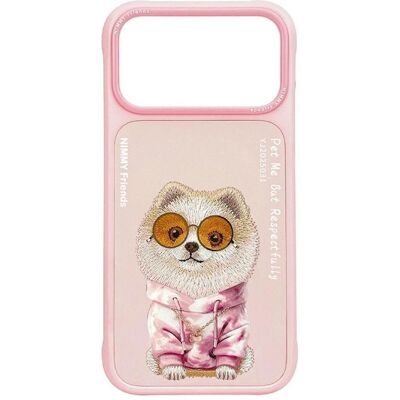 Audi Etui Nimmy Glasses Cool Dog do iPhone 17 Pro Max różowy (Apple iPhone 17 Pro Max), Smartphone Hülle, Rosa, Pink Audi Etui Nimmy Glasses Cool Dog do iPhone 17 Pro Max różowy (Apple iPhone 17 Pro Max), Smartphone Hülle, Rosa, Pink