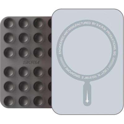 Skinarma Universal suction cup Stax MagSafe for phone smoke, Smartphone Halterung, Grau Skinarma Universal suction cup Stax MagSafe for phone smoke, Smartphone Halterung, Grau