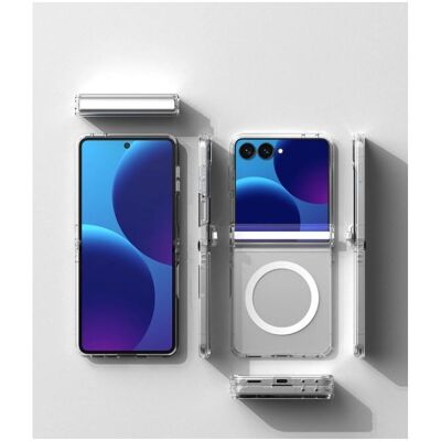 Ringke - Fusion Flap Magnetic - Samsung Galaxy Z Flip8 - Clear (Samsung Galaxy Z Flip8), Smartphone Hülle, Transparent Ringke - Fusion Flap Magnetic - Samsung Galaxy Z Flip8 - Clear (Samsung Galaxy Z Flip8), Smartphone Hülle, Transparent