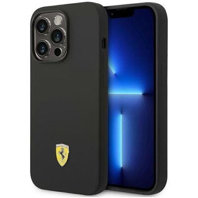 Acer Ferrari FESSIHMP14LBK iPhone 14 Pro 6,1" czarny/black hardcase Silicone Metal Logo Magsafe (Apple iPhone 14 Pro), Smartphone Hülle, Schwarz Acer Ferrari FESSIHMP14LBK iPhone 14 Pro 6,1" czarny/black hardcase Silicone Metal Logo Magsafe (Apple iPhone 14 Pro), Smartphone Hülle, Schwarz