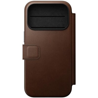 Nomad MagSafe Book-Cover Modern Leather (Apple iPhone 17 Pro, Apple iPhone 18 Pro), Smartphone Hülle, Braun Nomad MagSafe Book-Cover Modern Leather (Apple iPhone 17 Pro, Apple iPhone 18 Pro), Smartphone Hülle, Braun