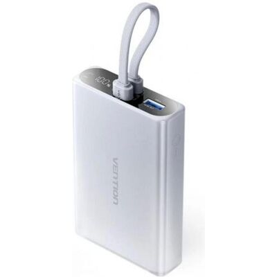 Vention POWER BANK USB 10000MAH 22.5W/GRAY FHZM0 (10000 mAh, 22.50 W, 38.50 Wh), Powerbank, Grau Vention POWER BANK USB 10000MAH 22.5W/GRAY FHZM0 (10000 mAh, 22.50 W, 38.50 Wh), Powerbank, Grau