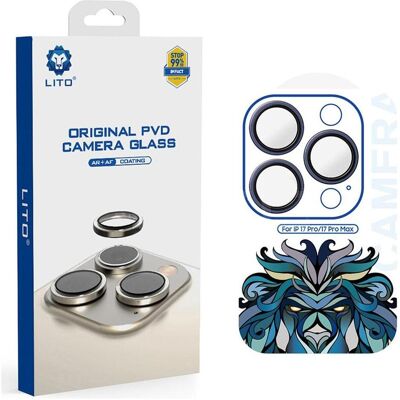 Lito - Titanium AR Camera Glass - iPhone 17 Pro / iPhone 17 Pro Max - Navy Blue (Apple iPhone 17 Pro, Apple iPhone 17 Pro Max), Smartphone Schutzfolie, Blau Lito - Titanium AR Camera Glass - iPhone 17 Pro / iPhone 17 Pro Max - Navy Blue (Apple iPhone 17 Pro, Apple iPhone 17 Pro Max), Smartphone Schutzfolie, Blau
