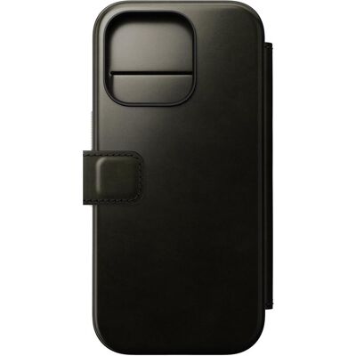 Nomad Leather Folio - Green Chrome - iPhone 16 Pro (Apple iPhone 16 Pro), Smartphone Hülle, Grün Nomad Leather Folio - Green Chrome - iPhone 16 Pro (Apple iPhone 16 Pro), Smartphone Hülle, Grün