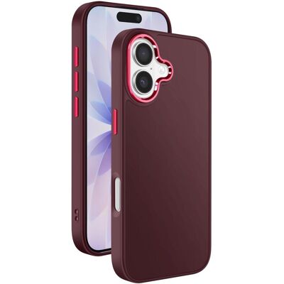 OEM Back panel cover FRAME Case for IPHONE 17 purple (Apple iPhone 17), Smartphone Hülle, Rot OEM Back panel cover FRAME Case for IPHONE 17 purple (Apple iPhone 17), Smartphone Hülle, Rot