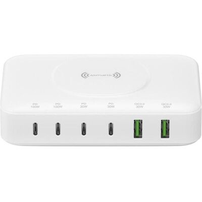 4smarts 7in1 (100 W, 6 Ports), USB Ladegerät, Weiss 4smarts 7in1 (100 W, 6 Ports), USB Ladegerät, Weiss