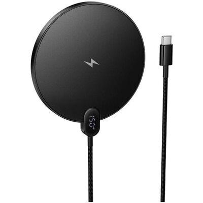 Hoco Kabelloses Ladegerät 15W mit Kabel USB C und Digitalanzeige CW62 schwarz CW62 schwarz (15 W), Wireless Charger, Schwarz Hoco Kabelloses Ladegerät 15W mit Kabel USB C und Digitalanzeige CW62 schwarz CW62 schwarz (15 W), Wireless Charger, Schwarz