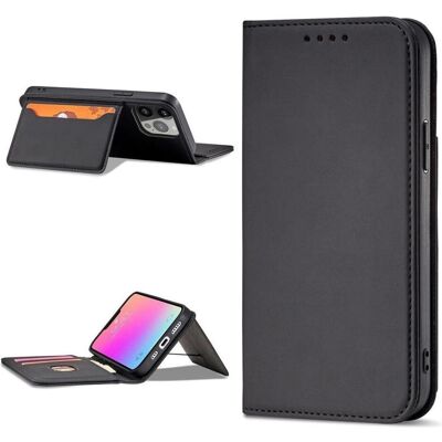 Hurtel iPhone 14 Pro Max Magnetisches Kartenetui - Brieftasche & Ständer Hurtel iPhone 14 Pro Max Magnetisches Kartenetui - Brieftasche & Ständer