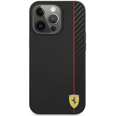 Acer Ferrari FESAXHCP13LBK iPhone 13 Pro/13 6,1" czarny/black hardcase On Track Carbon Stripe (Apple iPhone 13, Apple iPhone 13 Pro), Smartphone Hülle, Schwarz Acer Ferrari FESAXHCP13LBK iPhone 13 Pro/13 6,1" czarny/black hardcase On Track Carbon Stripe (Apple iPhone 13, Apple iPhone 13 Pro), Smartphone Hülle, Schwarz