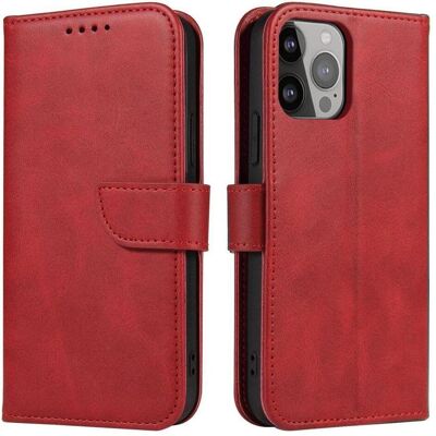 Hurtel Magnet Case Hülle für Samsung Galaxy S23+ Flip Cover Wallet Stand rot (Samsung Galaxy S23+), Smartphone Hülle, Rot Hurtel Magnet Case Hülle für Samsung Galaxy S23+ Flip Cover Wallet Stand rot (Samsung Galaxy S23+), Smartphone Hülle, Rot