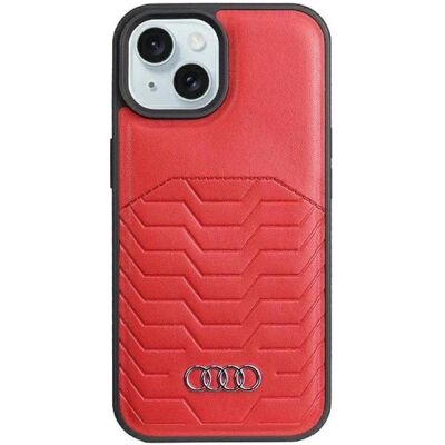 Audi Synthetisches Leder MagSafe Hülle iPhone 15 Plus / 14 Plus Audi Synthetisches Leder MagSafe Hülle iPhone 15 Plus / 14 Plus