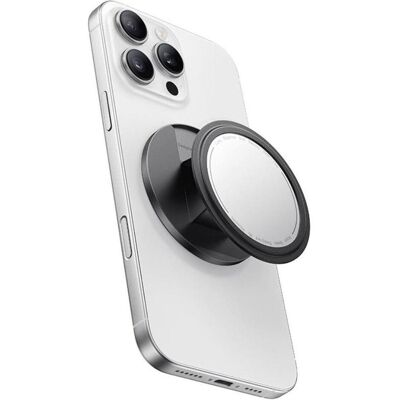 Mcdodo - 2in1 Foldable Magnetic Phone Stand (MR-7912) - with Built-in Makeup Mirror, Leather - Black, Smartphone Halterung, Schwarz Mcdodo - 2in1 Foldable Magnetic Phone Stand (MR-7912) - with Built-in Makeup Mirror, Leather - Black, Smartphone Halterung, Schwarz