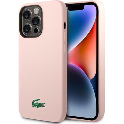 Lacoste Magsafe Silicone Croc Logo for iPhone 15 Pro Max (Apple iPhone 15 Pro Max), Smartphone Hülle, Pink Lacoste Magsafe Silicone Croc Logo for iPhone 15 Pro Max (Apple iPhone 15 Pro Max), Smartphone Hülle, Pink