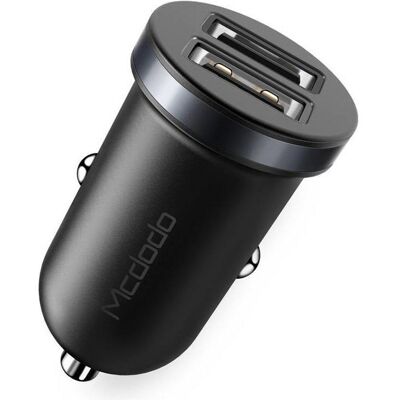 Mcdodo CC-6601 car charger, 2x USB, 2.4A (black), Auto Adapter, Schwarz Mcdodo CC-6601 car charger, 2x USB, 2.4A (black), Auto Adapter, Schwarz