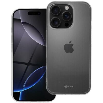 Roar Back panel cover Jelly Case - for Iphone 16 Pro transparent (Apple iPhone 16 Pro), Smartphone Hülle, Transparent Roar Back panel cover Jelly Case - for Iphone 16 Pro transparent (Apple iPhone 16 Pro), Smartphone Hülle, Transparent