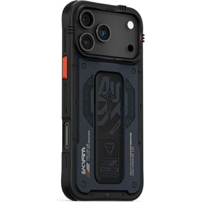 Skinarma Etui Aegis do iPhone 17 Pro Max Magnetic Charging + Grip Stand granatowy (Apple iPhone 17 Pro Max), Smartphone Hülle, Blau Skinarma Etui Aegis do iPhone 17 Pro Max Magnetic Charging + Grip Stand granatowy (Apple iPhone 17 Pro Max), Smartphone Hülle, Blau