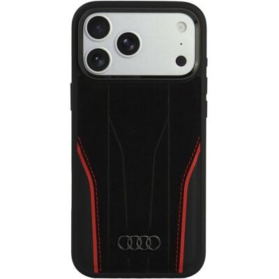 Audi Case R8 Genuine Leather MagSafe for iPhone 18 Pro Max / 17 Pro Max black-red (Apple iPhone 17 Pro Max, Apple iPhone 18 Pro Max), Smartphone Hülle, Rot, Schwarz Audi Case R8 Genuine Leather MagSafe for iPhone 18 Pro Max / 17 Pro Max black-red (Apple iPhone 17 Pro Max, Apple iPhone 18 Pro Max), Smartphone Hülle, Rot, Schwarz