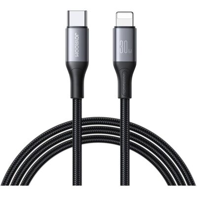 Joyroom Flash Series Fast Charging USB-C to Lightning Cable 30W, 1m - Black (1 m, USB 3.2 Gen 1, 30 W), USB Kabel Joyroom Flash Series Fast Charging USB-C to Lightning Cable 30W, 1m - Black (1 m, USB 3.2 Gen 1, 30 W), USB Kabel