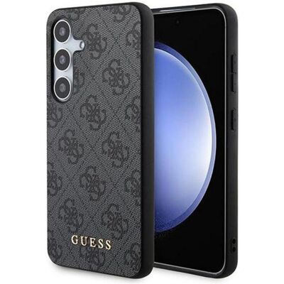Guess Galaxy S24 Schwarze Hardcase - 4G Metall Gold Logo Guess Galaxy S24 Schwarze Hardcase - 4G Metall Gold Logo