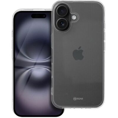 Roar Back panel cover Jelly Case - for Iphone 16 transparent (Apple iPhone 16), Smartphone Hülle, Transparent Roar Back panel cover Jelly Case - for Iphone 16 transparent (Apple iPhone 16), Smartphone Hülle, Transparent
