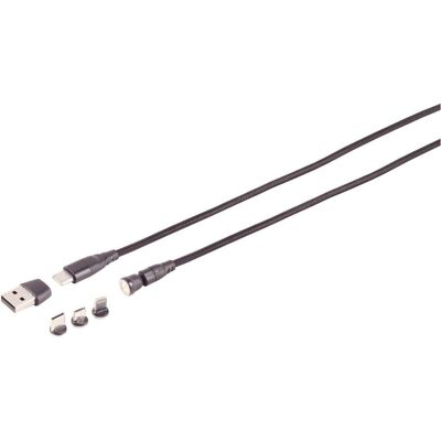 Shiverpeaks S/CONN maximum connectivity USB-C Magnetkabel, 6in1, 540°, PD 7-Pin, 60W, schwarz, 1m (1 m, USB 3.2 Gen 2, 60 W), USB Kabel Shiverpeaks S/CONN maximum connectivity USB-C Magnetkabel, 6in1, 540°, PD 7-Pin, 60W, schwarz, 1m (1 m, USB 3.2 Gen 2, 60 W), USB Kabel