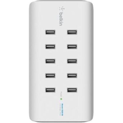 Belkin USBLadestation (120 W, 10 Ports), USB Ladegerät, Weiss Belkin USBLadestation (120 W, 10 Ports), USB Ladegerät, Weiss