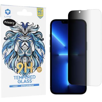 Lito - 2.5D Classic Glass - iPhone 13 Pro Max / iPhone 14 Plus - Privacy (Apple iPhone 13 Pro Max, Apple iPhone 14 Plus), Smartphone Schutzfolie, Transparent Lito - 2.5D Classic Glass - iPhone 13 Pro Max / iPhone 14 Plus - Privacy (Apple iPhone 13 Pro Max, Apple iPhone 14 Plus), Smartphone Schutzfolie, Transparent