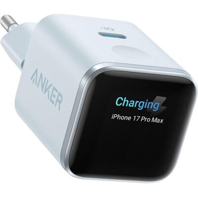 Anker Smart Display Charger (45 W, 1 Port), USB Ladegerät, Blau, Weiss Anker Smart Display Charger (45 W, 1 Port), USB Ladegerät, Blau, Weiss