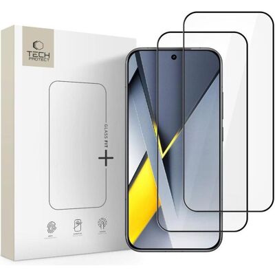 Tech-Protect Other goods Glass Fit+ 2-pack for Xiaomi Poco F8 Pro - black (2 Stk., Xiaomi Poco F8 Pro), Smartphone Schutzfolie, Schwarz Tech-Protect Other goods Glass Fit+ 2-pack for Xiaomi Poco F8 Pro - black (2 Stk., Xiaomi Poco F8 Pro), Smartphone Schutzfolie, Schwarz