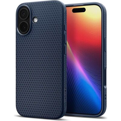 Spigen Liquid Air (Apple iPhone 17), Smartphone Hülle, Blau Spigen Liquid Air (Apple iPhone 17), Smartphone Hülle, Blau