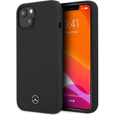 Mercedes Benz Silicone Line Hülle für iPhone 14 Plus - Schwarz Mercedes Benz Silicone Line Hülle für iPhone 14 Plus - Schwarz