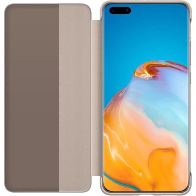 Book-Cover (Huawei P40 Pro), Smartphone Hülle, Braun Book-Cover (Huawei P40 Pro), Smartphone Hülle, Braun