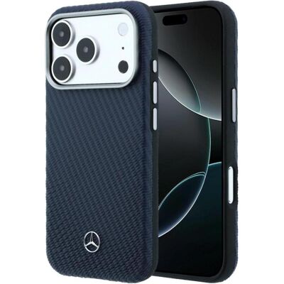 Mercedes Case Leather Semi Wrap Wood Effect MagSafe for iPhone 17 Pro Max navy (Apple iPhone 17 Pro Max), Smartphone Hülle, Blau Mercedes Case Leather Semi Wrap Wood Effect MagSafe for iPhone 17 Pro Max navy (Apple iPhone 17 Pro Max), Smartphone Hülle, Blau