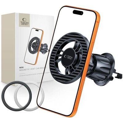 4Kom Tech-Protect N56 Magnetische Magsafe Belüftungs Autohalterung Karbon Schwarz, Smartphone Halterung, Schwarz 4Kom Tech-Protect N56 Magnetische Magsafe Belüftungs Autohalterung Karbon Schwarz, Smartphone Halterung, Schwarz