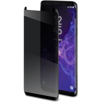 Celly Privatsphäre 3D Glas Transparent Samsung Bildschirmschutzfolie 1 Stück (1 Stk., Samsung Galaxy S9), Smartphone Schutzfolie, Transparent, Schwarz Celly Privatsphäre 3D Glas Transparent Samsung Bildschirmschutzfolie 1 Stück (1 Stk., Samsung Galaxy S9), Smartphone Schutzfolie, Transparent, Schwarz