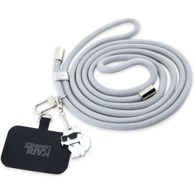 Karl Lagerfeld - CBDY Cord - Corduroy - Grau - Handygurt Karl Lagerfeld - CBDY Cord - Corduroy - Grau - Handygurt