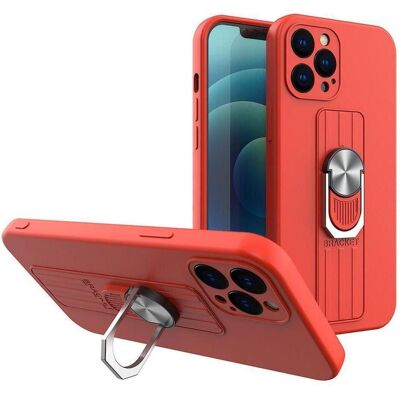 Hurtel Ring Case Silikonhülle mit Fingergriff und Ständer für Samsung Galaxy A72 4G rot (Samsung Galaxy A72), Smartphone Hülle, Rot Hurtel Ring Case Silikonhülle mit Fingergriff und Ständer für Samsung Galaxy A72 4G rot (Samsung Galaxy A72), Smartphone Hülle, Rot