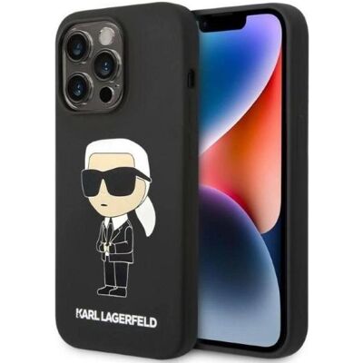 Karl Lagerfeld iPhone 14 Pro Silikonhülle - Schwarz - Produkttyp Karl Lagerfeld iPhone 14 Pro Silikonhülle - Schwarz - Produkttyp