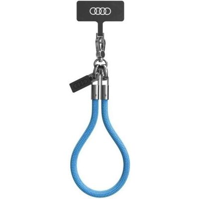 Audi uniwersalna smycz do telefonu 28cm 8mm niebieski/blue AU-HSL8-R8/D1-BE, Handykette, Blau Audi uniwersalna smycz do telefonu 28cm 8mm niebieski/blue AU-HSL8-R8/D1-BE, Handykette, Blau