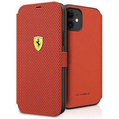 Acer Ferrari FESPEFLBKP12SRE iPhone 12 mini 5,4" czerwony/red book On Track Perforated (Apple iPhone 12 mini), Smartphone Hülle, Rot Acer Ferrari FESPEFLBKP12SRE iPhone 12 mini 5,4" czerwony/red book On Track Perforated (Apple iPhone 12 mini), Smartphone Hülle, Rot