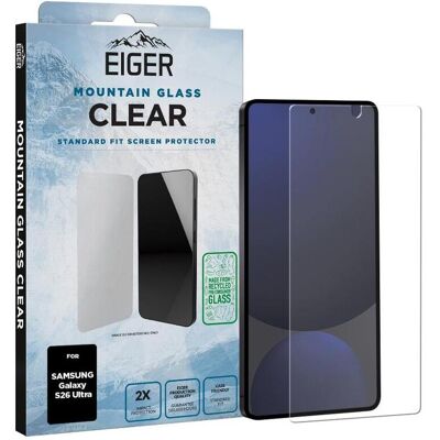 Eiger Mountain Glass Clear (1 Stk., Samsung Galaxy S26 Ultra), Smartphone Schutzfolie, Transparent Eiger Mountain Glass Clear (1 Stk., Samsung Galaxy S26 Ultra), Smartphone Schutzfolie, Transparent