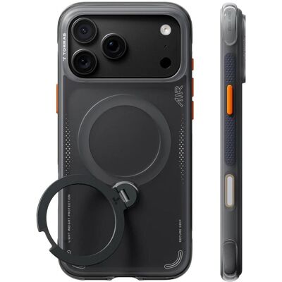 Torras Ostand Q3 Air (Apple iPhone 17 Pro Max, Apple iPhone 18 Pro Max), Smartphone Hülle, Schwarz Torras Ostand Q3 Air (Apple iPhone 17 Pro Max, Apple iPhone 18 Pro Max), Smartphone Hülle, Schwarz