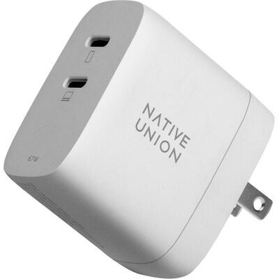 Native Union Fast GaN Charger PD 67W (67 W, 1 Port), USB Ladegerät, Weiss Native Union Fast GaN Charger PD 67W (67 W, 1 Port), USB Ladegerät, Weiss