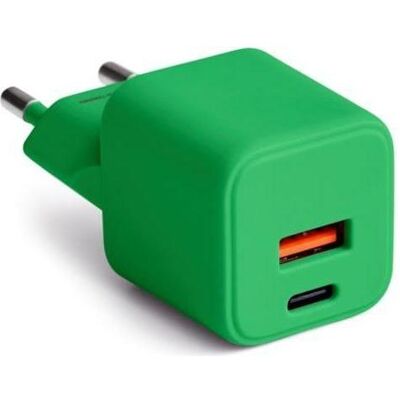 Forever USB-Ladegerät - Grün - 30W USB-A + USB-C PD Forever USB-Ladegerät - Grün - 30W USB-A + USB-C PD