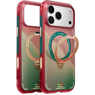 Torras - Ostand Q3 Air Series - iPhone 17 Pro - Glory Slash (Apple iPhone 17 Pro), Smartphone Hülle, Rot, Grün Torras - Ostand Q3 Air Series - iPhone 17 Pro - Glory Slash (Apple iPhone 17 Pro), Smartphone Hülle, Rot, Grün