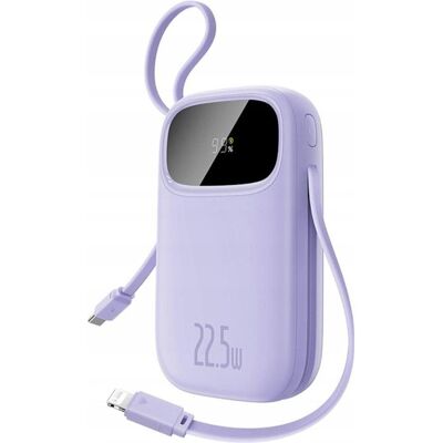Baseus EnerFill FC21 Qpow 3 Ultra 20000mAh 22,5W Powerbank mit Digitalanzeige und Kabel – Lila (20000 mAh, 22.50 W), Powerbank, Violett Baseus EnerFill FC21 Qpow 3 Ultra 20000mAh 22,5W Powerbank mit Digitalanzeige und Kabel – Lila (20000 mAh, 22.50 W), Powerbank, Violett