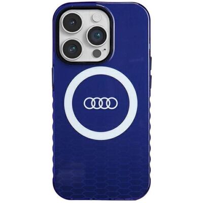 Audi IML Big Logo MagSafe Case iPhone 14 Pro 6.1" niebieski/navy blue hardcase AU-IMLMIP14P-Q5/D2-BE (Apple iPhone 14 Pro), Smartphone Hülle, Blau Audi IML Big Logo MagSafe Case iPhone 14 Pro 6.1" niebieski/navy blue hardcase AU-IMLMIP14P-Q5/D2-BE (Apple iPhone 14 Pro), Smartphone Hülle, Blau