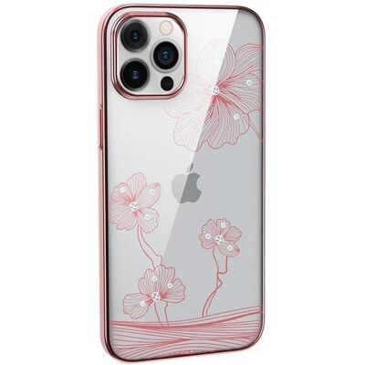 Devia Crystal Flora case iPhone 12 mini rose gold (Apple iPhone 12 mini), Smartphone Hülle, Rosa Devia Crystal Flora case iPhone 12 mini rose gold (Apple iPhone 12 mini), Smartphone Hülle, Rosa
