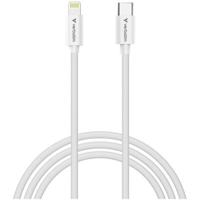 Verbatim Kable Sync & Charge USC-C do Lightning essentials 27W czarny / biały 2szt. 32392 (1 m, USB 2.0, 27 W), USB Kabel Verbatim Kable Sync & Charge USC-C do Lightning essentials 27W czarny / biały 2szt. 32392 (1 m, USB 2.0, 27 W), USB Kabel